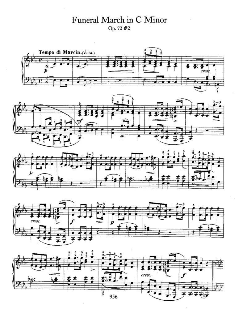 FuneralMarch,Op72_一万首著名钢琴曲谱哈农贝多芬合集视频教学电子版高清无水印可打印_1古典钢琴知名音乐家谱_肖邦钢琴谱全集_其他