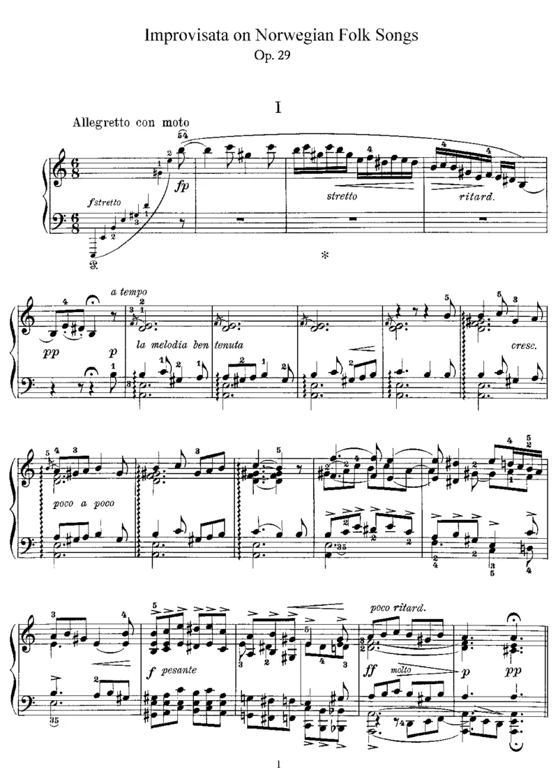 ImprovisataonNorwegianFolkSongs,Op29_一万首著名钢琴曲谱哈农贝多芬合集视频教学电子版高清无水印可打印_1古典钢琴知名音乐家谱_格里格钢琴谱全集_其他