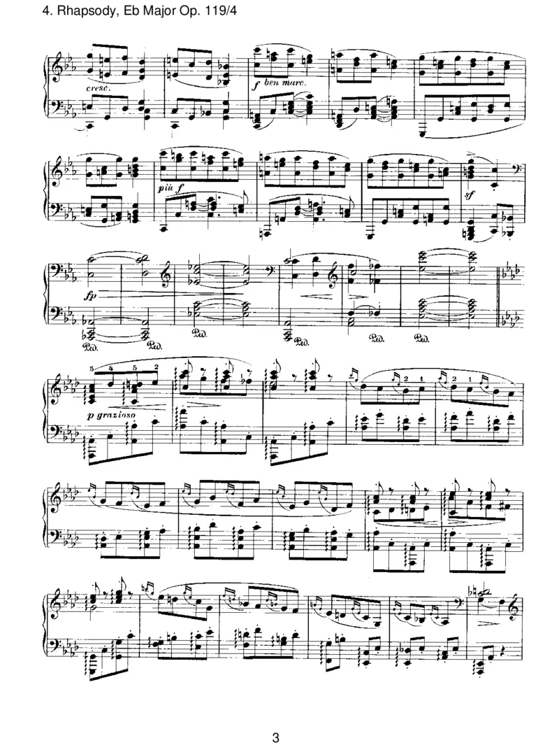 Rhapsody,EbMajorOp.119_4_一万首著名钢琴曲谱哈农贝多芬合集视频教学电子版高清无水印可打印_1古典钢琴知名音乐家谱_勃拉姆斯钢琴谱全集_III.ShorterWorks_FourPianoPiecesOp.119