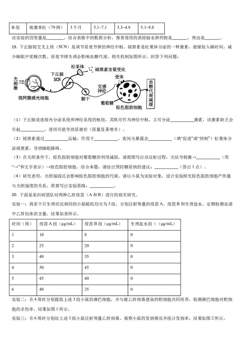 吉林省通化市梅河口市第五中学2025-2026学年高二上学期11月期中生物试题（含答案）_2025年11月高二试卷_251119吉林省梅河口市第五中学2025-2026学年高二上学期11月期中考试（全）