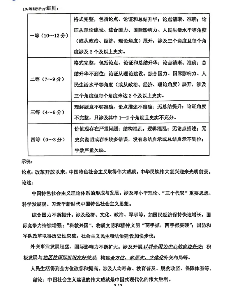 江苏省苏州中学、海门中学、姜堰中学、淮阴中学等四校2024-2025学年高三下学期2月联考历史试卷_2024-2025高三（6-6月题库）_2025年02月试卷