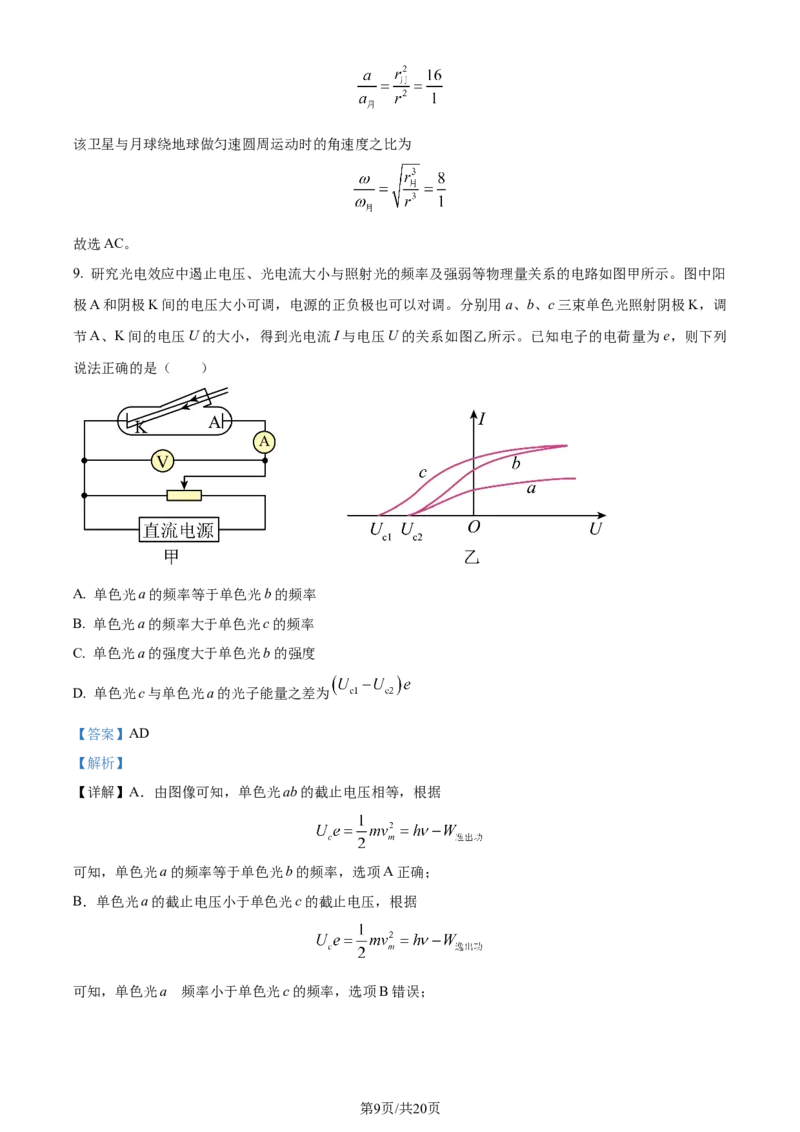 精品解析：2024届吉林省通化市梅河口市第五中学高三下学期一模物理试题（解析版）(1)_2024年4月_01按日期_6号_2024届吉林省通化市梅河口市第五中学高三下学期一模试题