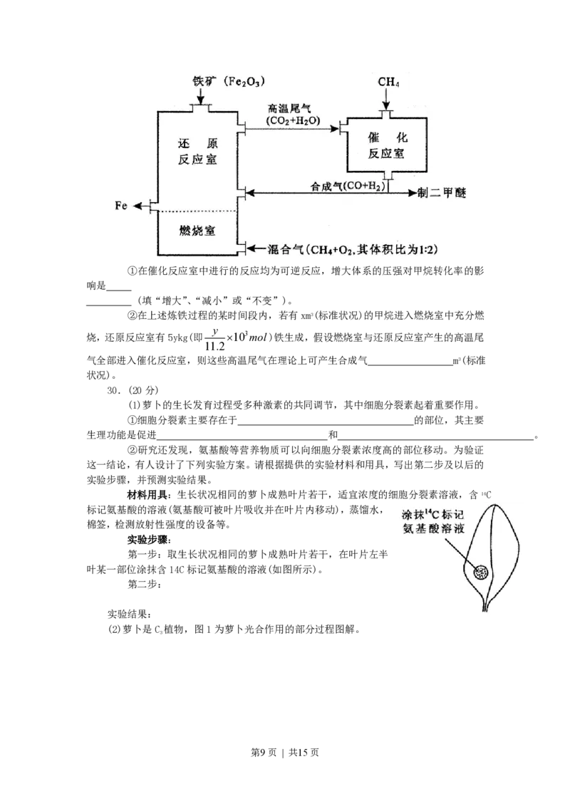 2007年四川高考理科综合真题及答案_生物高考真题试卷_旧1990-2007&middot;高考生物真题_1990-2007&middot;高考生物真题&middot;PDF_四川