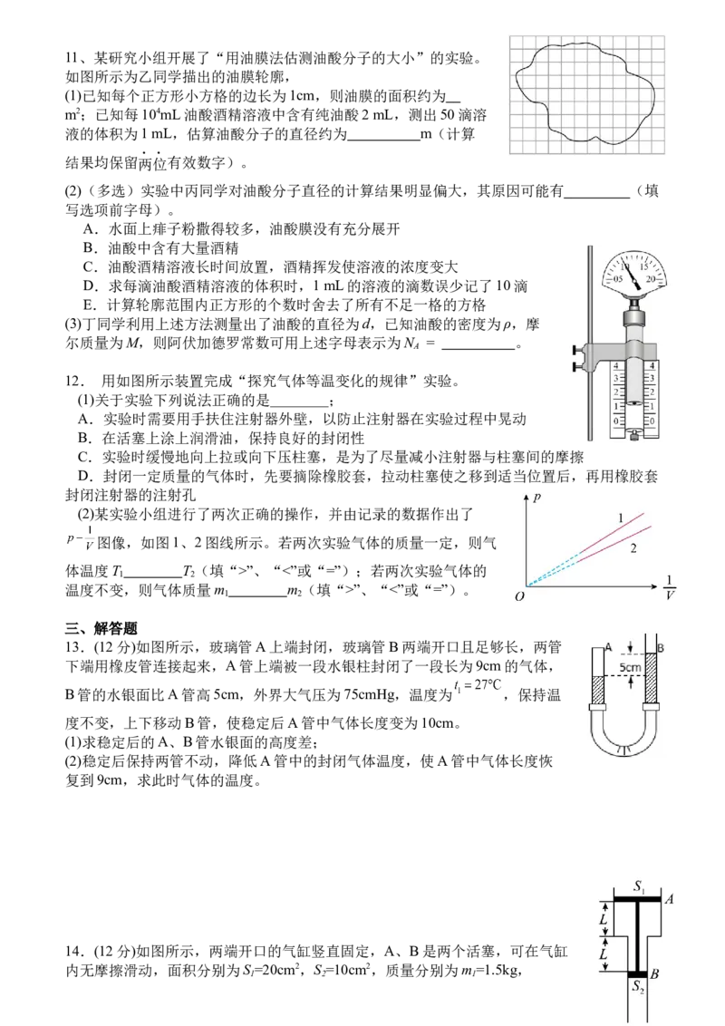 河南省驻马店市新蔡县第一高级中学2024-2025学年高二下学期5月月考物理试题（含解析）_2024-2025高二（7-7月题库）_2025年05月试卷