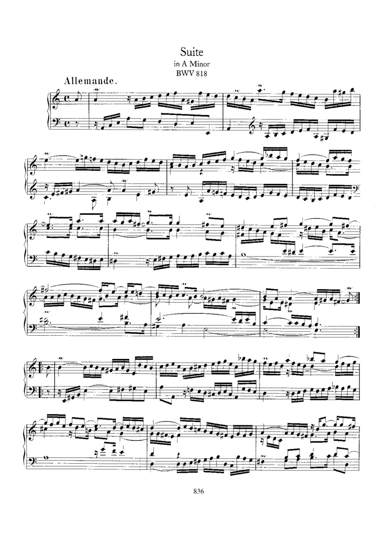 Suiteina,BWV818_一万首著名钢琴曲谱哈农贝多芬合集视频教学电子版高清无水印可打印_1古典钢琴知名音乐家谱_巴赫钢琴谱全集_其他