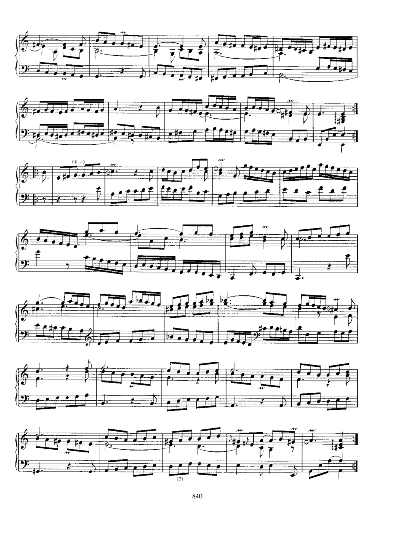 Suiteina,BWV818_一万首著名钢琴曲谱哈农贝多芬合集视频教学电子版高清无水印可打印_1古典钢琴知名音乐家谱_巴赫钢琴谱全集_其他