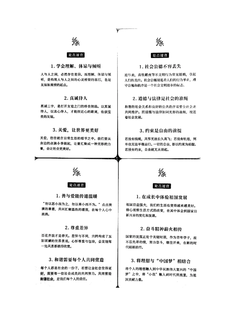 论点手卡_2024年5月_01按日期_2号_2024高考语文写作专题（素材大全+写作技巧+满分作文+真题）_17.纸条作文手卡_手卡图片版