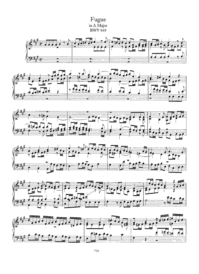 FugueinA,BWV949_一万首著名钢琴曲谱哈农贝多芬合集视频教学电子版高清无水印可打印_1古典钢琴知名音乐家谱_巴赫钢琴谱全集_Preludes，Fantasias，Fugues
