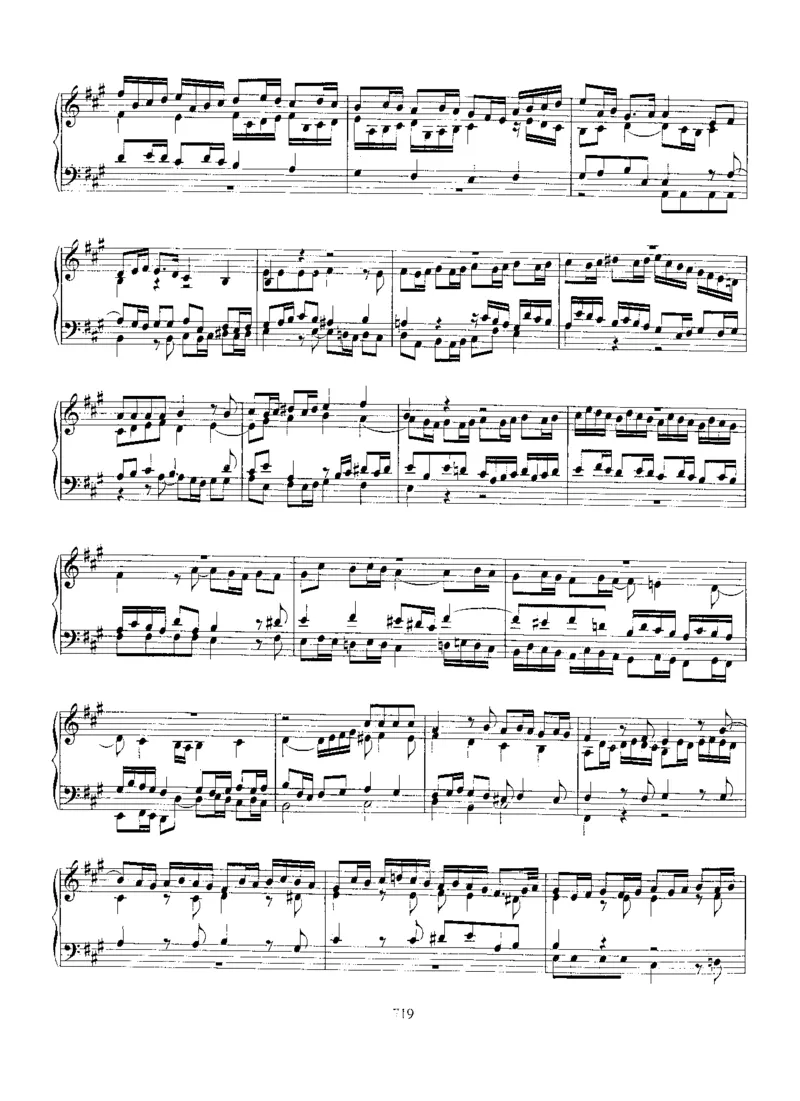 FugueinA,BWV949_一万首著名钢琴曲谱哈农贝多芬合集视频教学电子版高清无水印可打印_1古典钢琴知名音乐家谱_巴赫钢琴谱全集_Preludes，Fantasias，Fugues