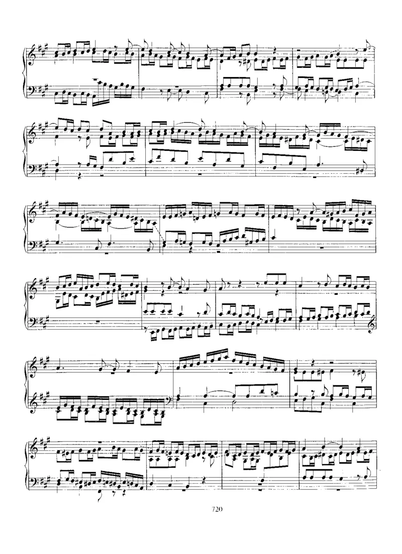 FugueinA,BWV949_一万首著名钢琴曲谱哈农贝多芬合集视频教学电子版高清无水印可打印_1古典钢琴知名音乐家谱_巴赫钢琴谱全集_Preludes，Fantasias，Fugues