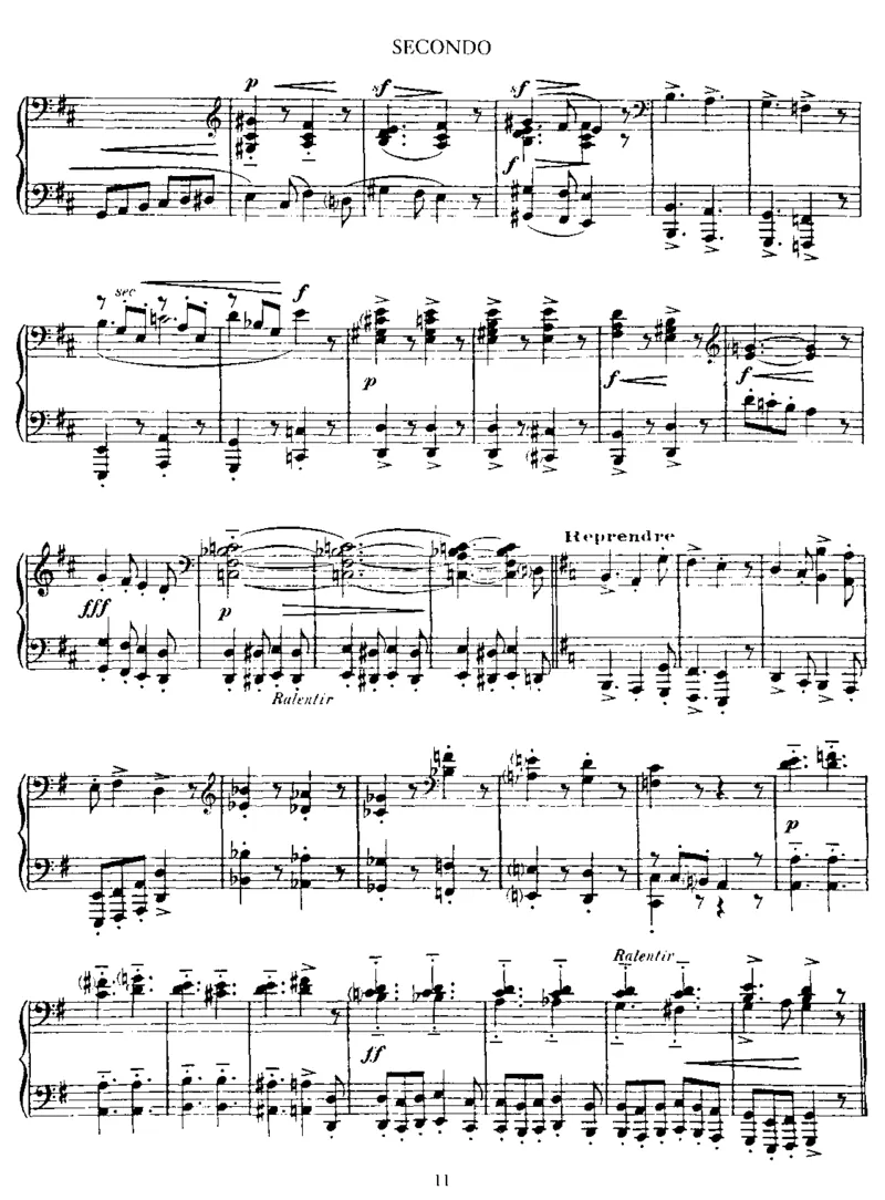 LaBelleExcentrique(4Hands)_一万首著名钢琴曲谱哈农贝多芬合集视频教学电子版高清无水印可打印_1古典钢琴知名音乐家谱_萨蒂钢琴谱全集_四手连弹