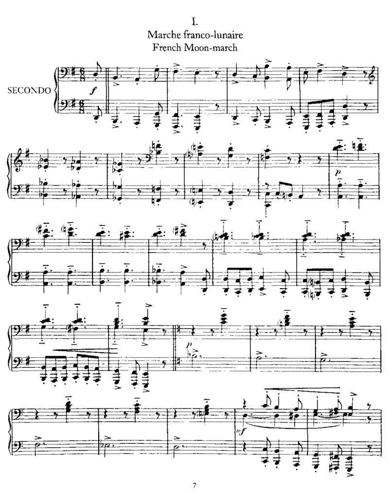 LaBelleExcentrique(4Hands)_一万首著名钢琴曲谱哈农贝多芬合集视频教学电子版高清无水印可打印_1古典钢琴知名音乐家谱_萨蒂钢琴谱全集_四手连弹