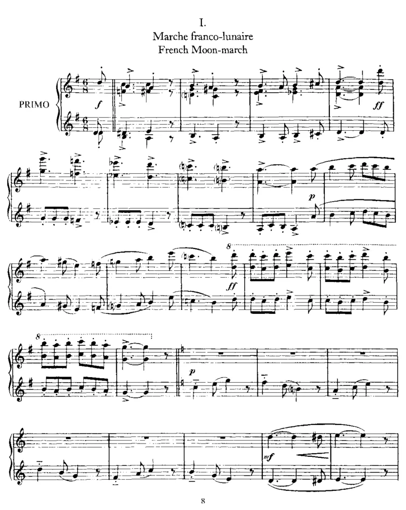 LaBelleExcentrique(4Hands)_一万首著名钢琴曲谱哈农贝多芬合集视频教学电子版高清无水印可打印_1古典钢琴知名音乐家谱_萨蒂钢琴谱全集_四手连弹