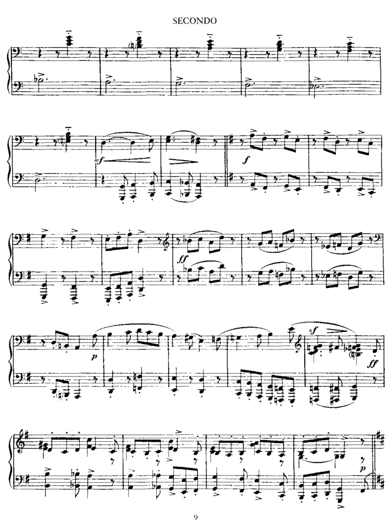 LaBelleExcentrique(4Hands)_一万首著名钢琴曲谱哈农贝多芬合集视频教学电子版高清无水印可打印_1古典钢琴知名音乐家谱_萨蒂钢琴谱全集_四手连弹