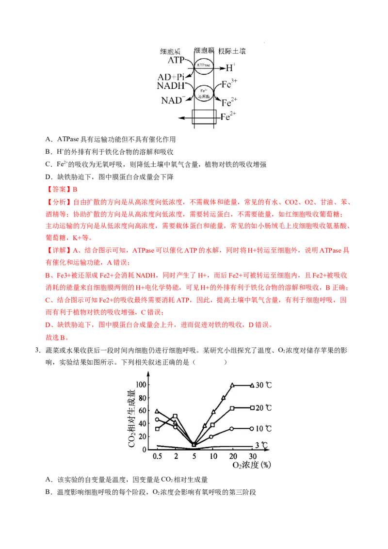 八省2025届高三&ldquo;八省联考&rdquo;考前猜想卷生物（16+5）全解全析_2024-2025高三（6-6月题库）_2025年01月试卷_01012025届高三&ldquo;八省联考&rdquo;考前猜想卷
