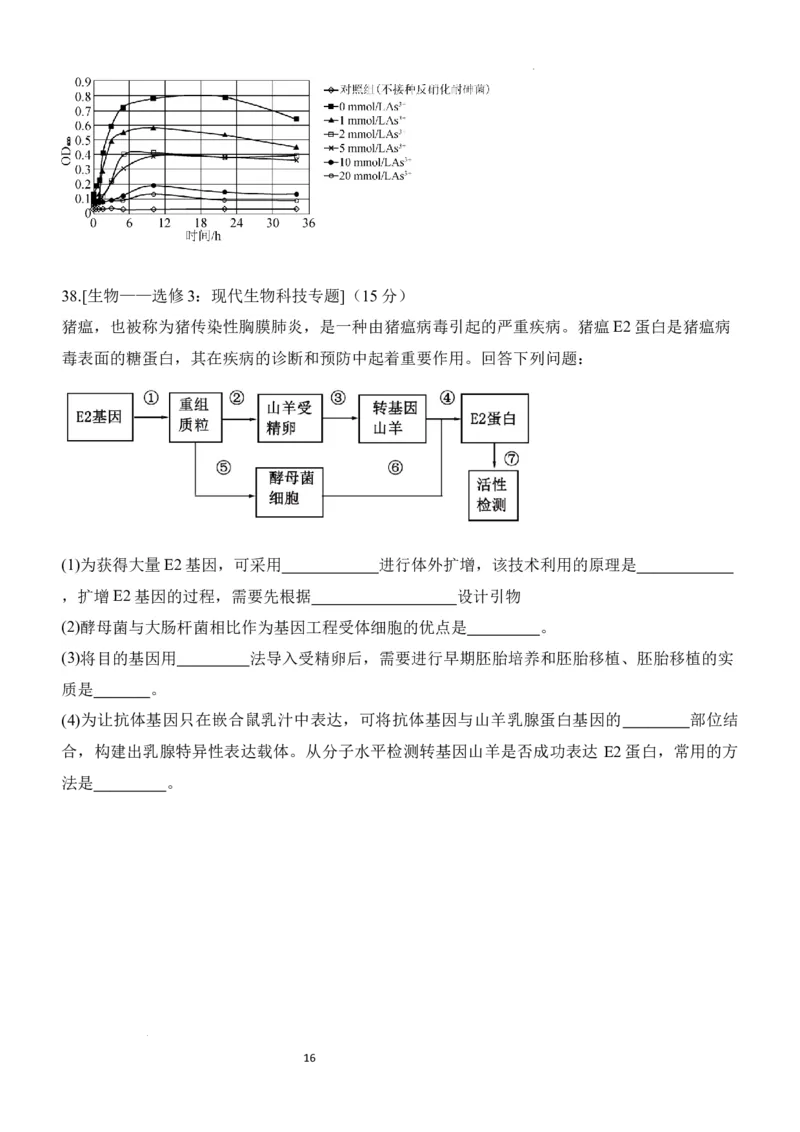 四川省宜宾市第四中学校2024届高三上学期一诊模拟考试理科综合(1)_2023年11月_0211月合集_2024届四川省宜宾市第四中学校高三上学期一诊模拟考试