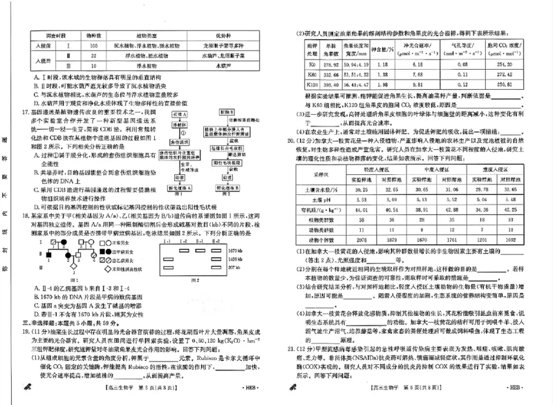 生物(1)_2024年5月_01按日期_10号_2024届金太阳高三5月大联考_2024届河北省保定市九校二模生物试题