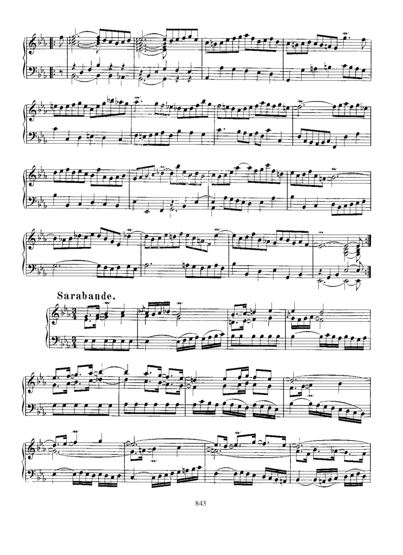 SuiteinEb,BWV819_一万首著名钢琴曲谱哈农贝多芬合集视频教学电子版高清无水印可打印_1古典钢琴知名音乐家谱_巴赫钢琴谱全集_其他