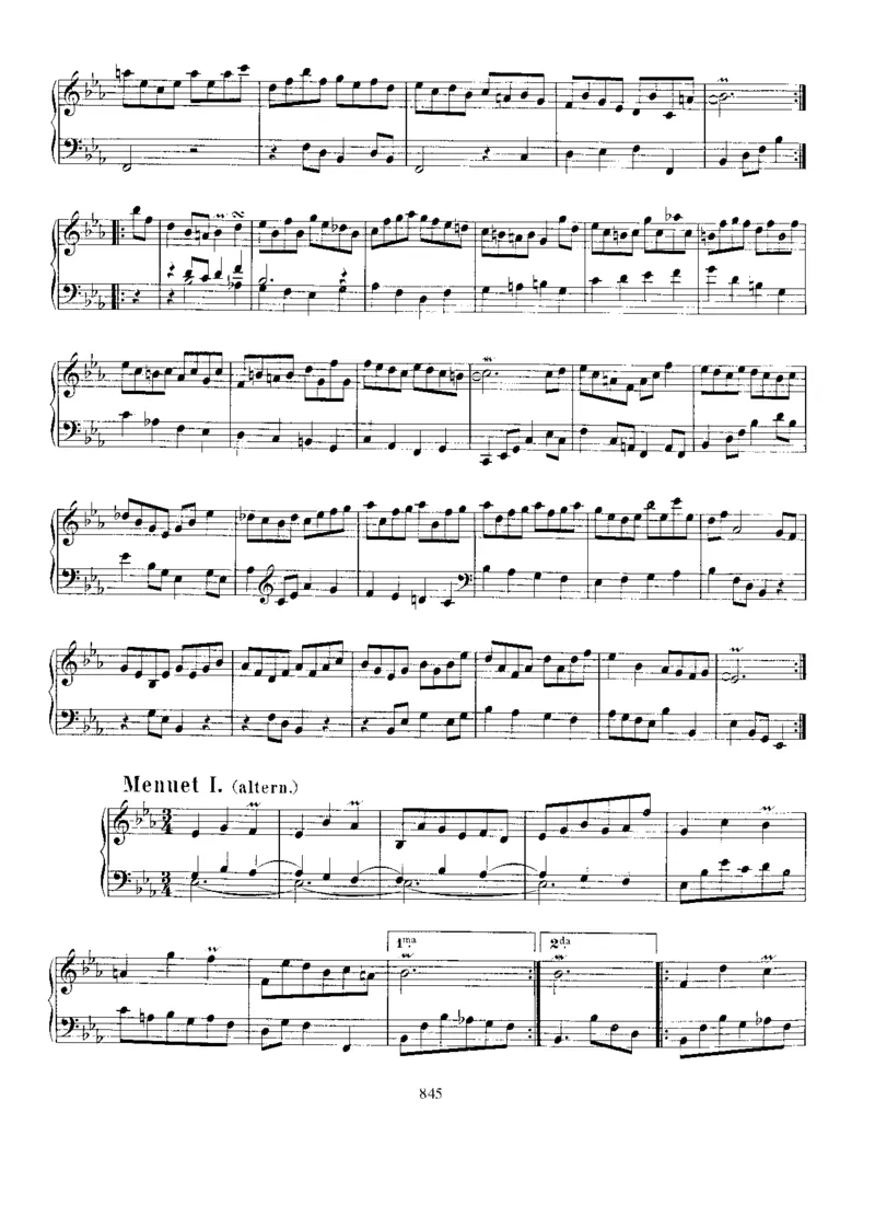 SuiteinEb,BWV819_一万首著名钢琴曲谱哈农贝多芬合集视频教学电子版高清无水印可打印_1古典钢琴知名音乐家谱_巴赫钢琴谱全集_其他