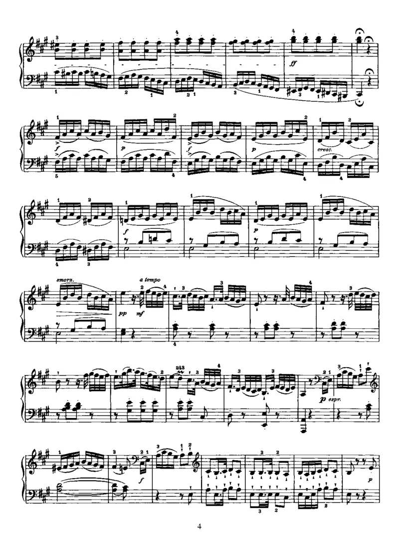 PianoSonataNo30inA_NoRestriction_一万首著名钢琴曲谱哈农贝多芬合集视频教学电子版高清无水印可打印_1古典钢琴知名音乐家谱_海顿钢琴谱全集_奏鸣曲