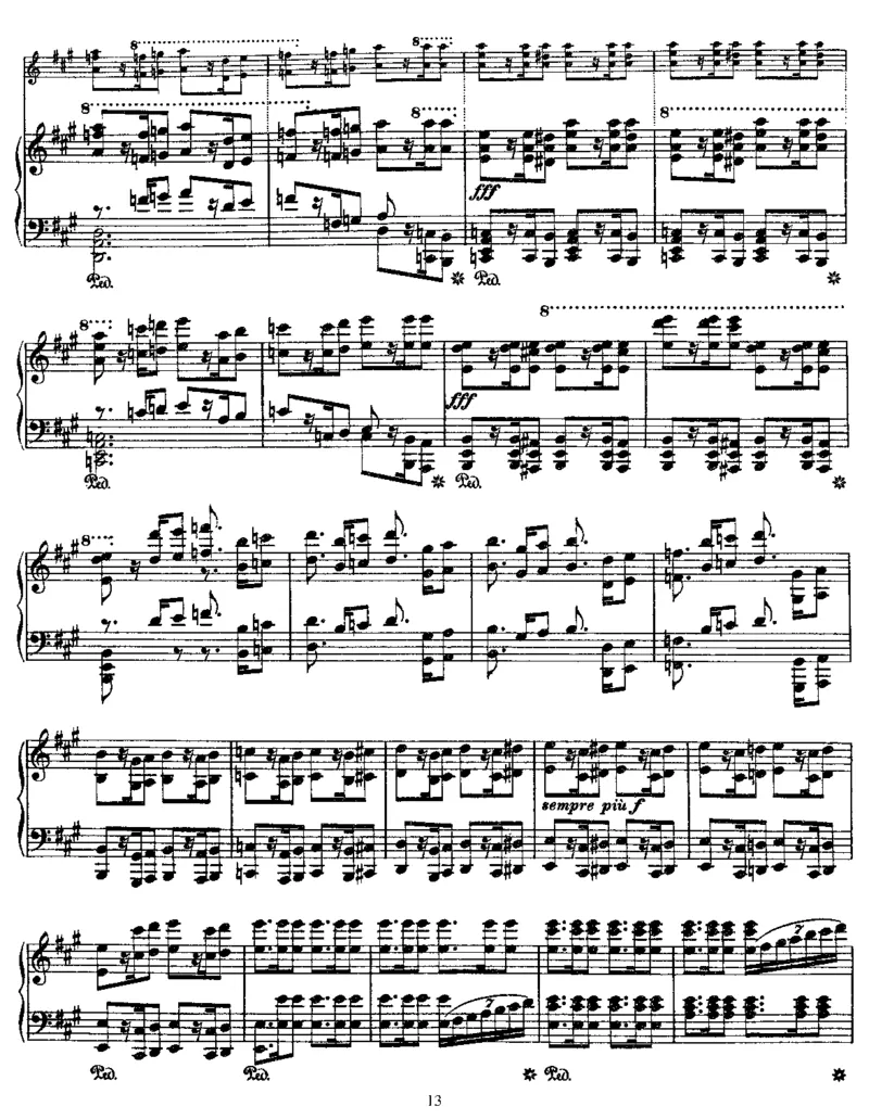 SymphonyNo7inA(Beethoven)_一万首著名钢琴曲谱哈农贝多芬合集视频教学电子版高清无水印可打印_1古典钢琴知名音乐家谱_李斯特钢琴谱全集_改编贝多芬