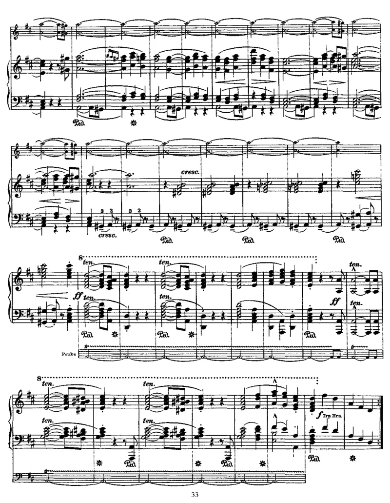 SymphonyNo7inA(Beethoven)_一万首著名钢琴曲谱哈农贝多芬合集视频教学电子版高清无水印可打印_1古典钢琴知名音乐家谱_李斯特钢琴谱全集_改编贝多芬