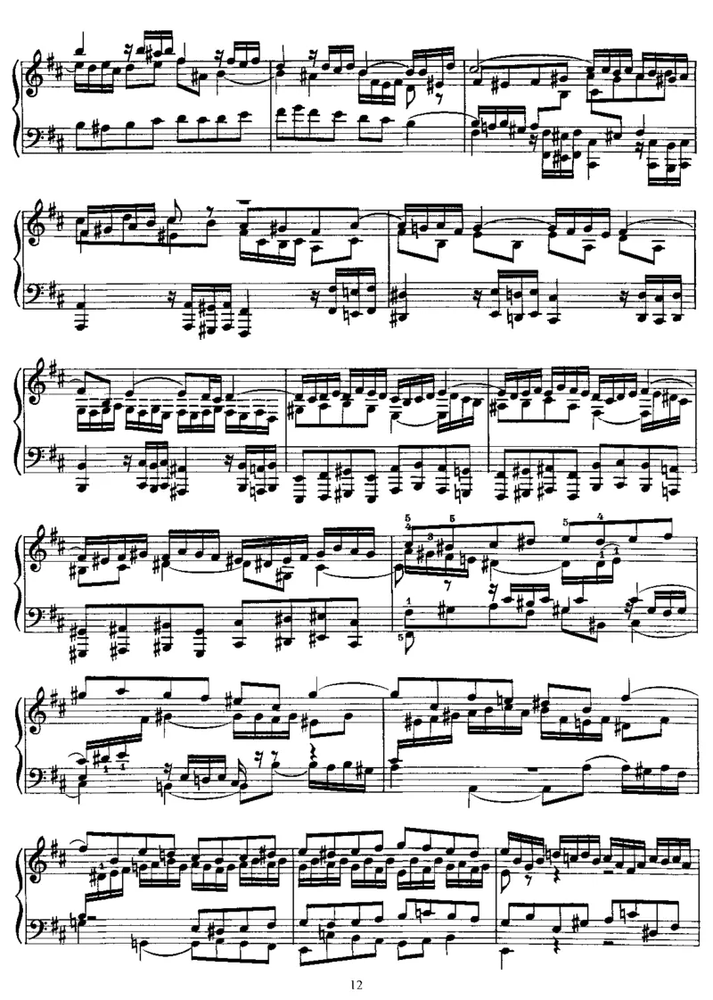 PreludeandFugueinb,BWV544(Bach)_一万首著名钢琴曲谱哈农贝多芬合集视频教学电子版高清无水印可打印_1古典钢琴知名音乐家谱_李斯特钢琴谱全集_改编巴赫