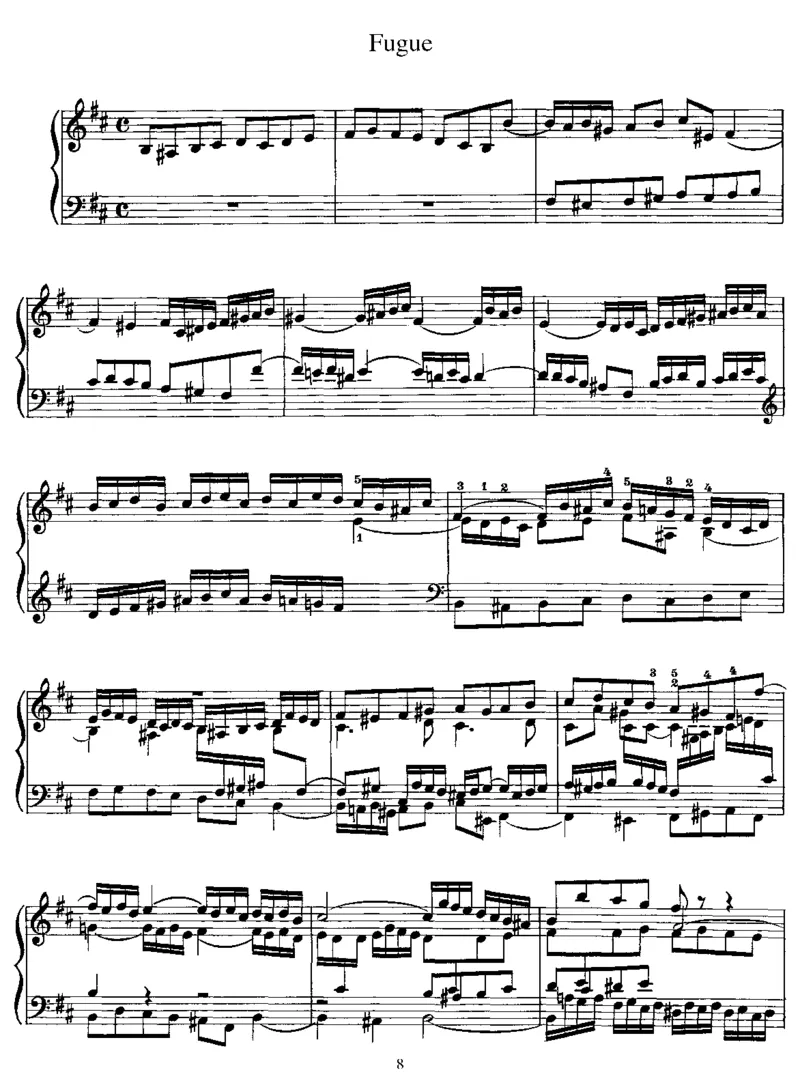PreludeandFugueinb,BWV544(Bach)_一万首著名钢琴曲谱哈农贝多芬合集视频教学电子版高清无水印可打印_1古典钢琴知名音乐家谱_李斯特钢琴谱全集_改编巴赫