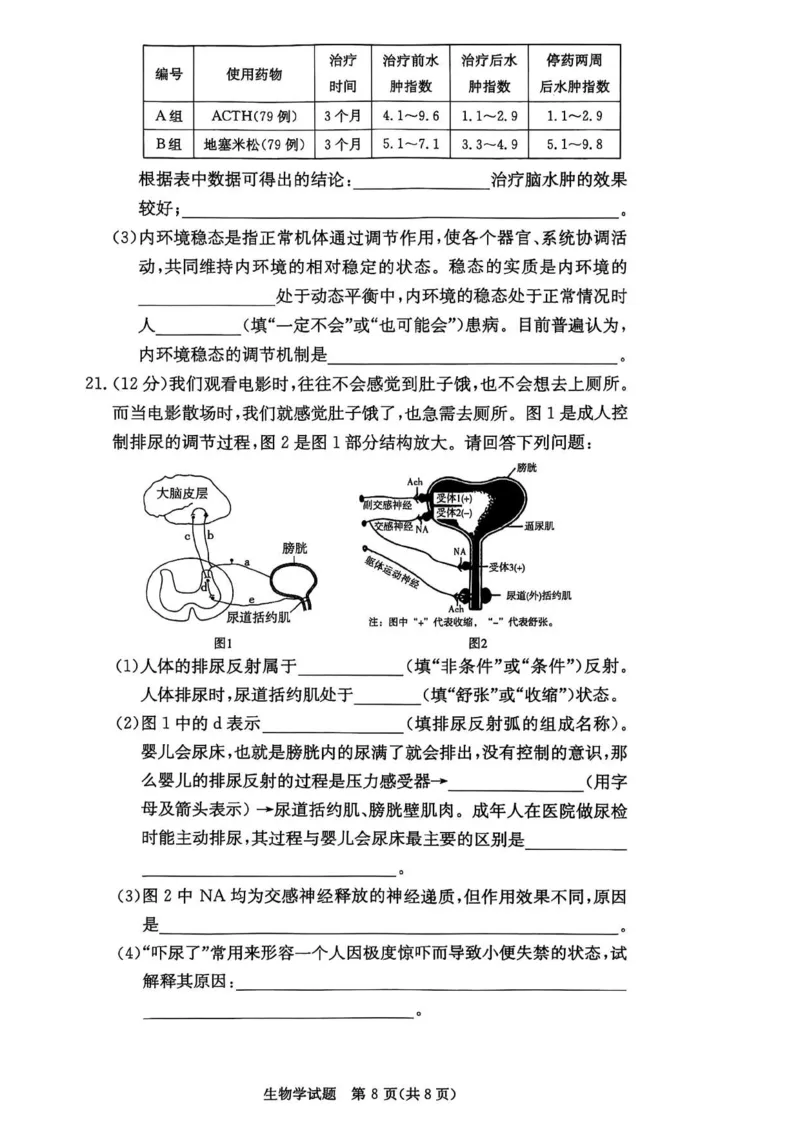 名校联考联合体2025年秋季高二第二次联考生物_2025年10月高二试卷_251021湖南省炎德英才名校联考联合体2025年秋季高二第二次联考（全）