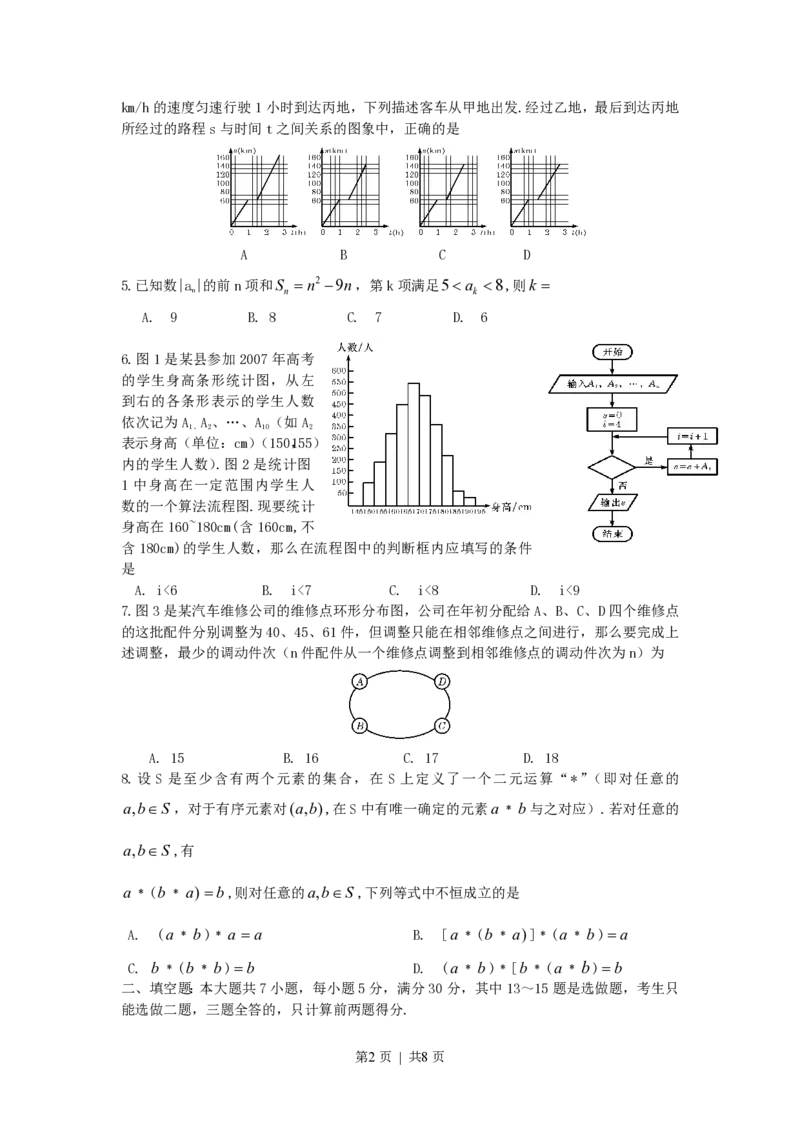 2007年广东高考理科数学真题及答案_数学高考真题试卷_旧1990-2007&middot;高考数学真题_1990-2007&middot;高考数学真题&middot;PDF_广东