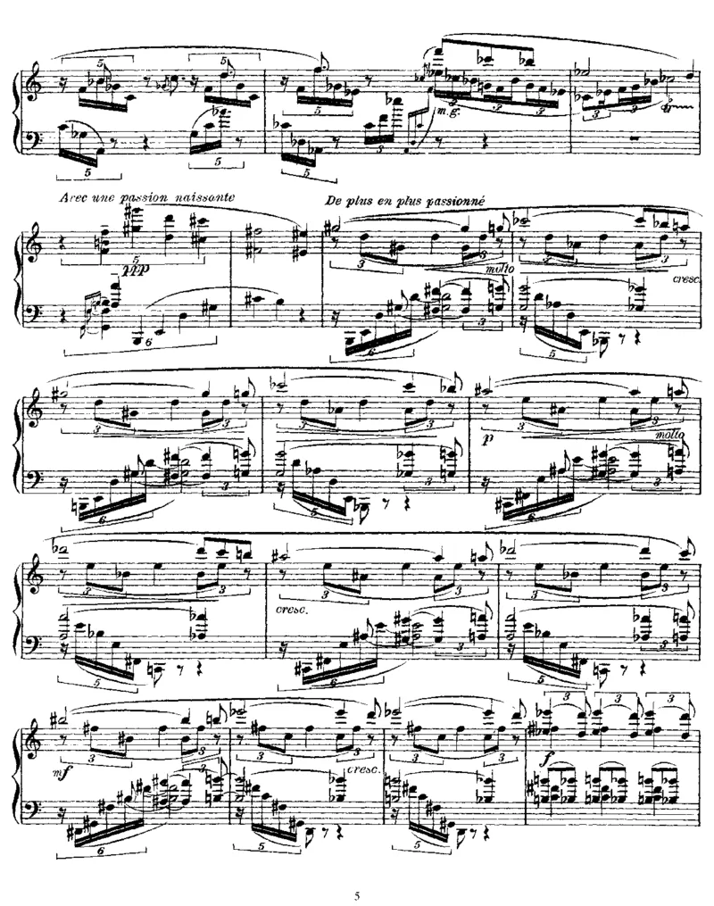 Poeme-Nocturne,Op61_一万首著名钢琴曲谱哈农贝多芬合集视频教学电子版高清无水印可打印_1古典钢琴知名音乐家谱_斯克里亚宾钢琴谱全集_其他