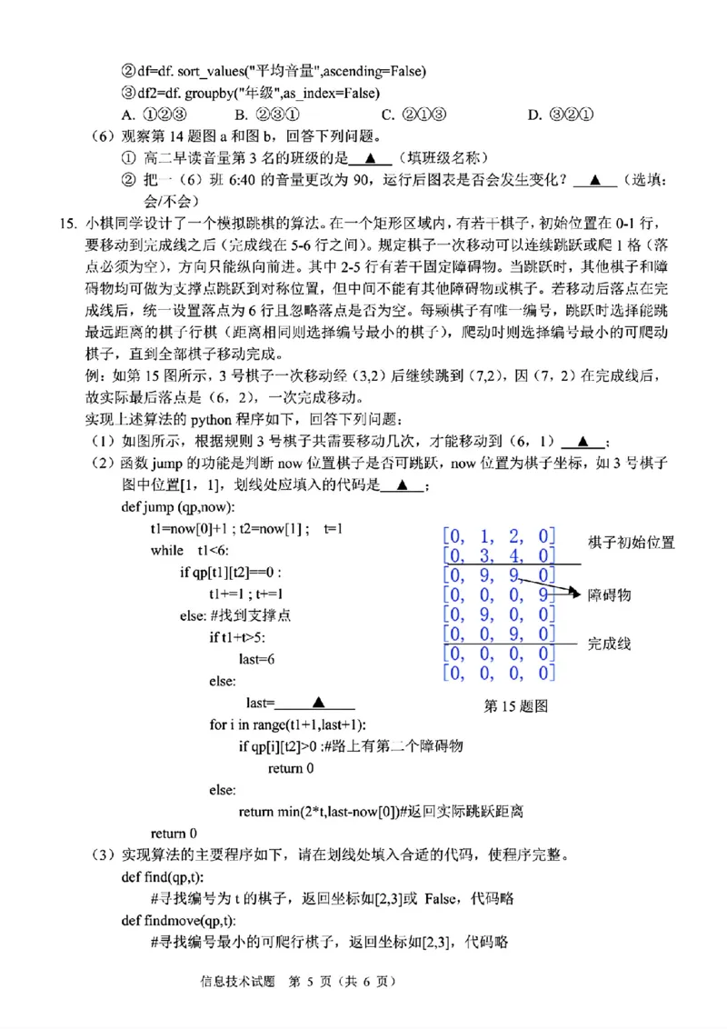 技术试题卷_2024-2025高三（6-6月题库）_2024年11月试卷_1128浙江省稽阳联谊学校2024-2025学年高三上学期11月联考（全科）_浙江省稽阳联谊学校2024-2025学年高三上学期11月联考技术