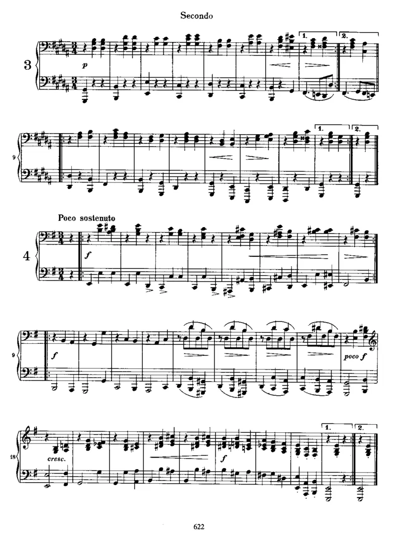 Waltzes,Op39(4Hands)_一万首著名钢琴曲谱哈农贝多芬合集视频教学电子版高清无水印可打印_1古典钢琴知名音乐家谱_勃拉姆斯钢琴谱全集_四手联弹