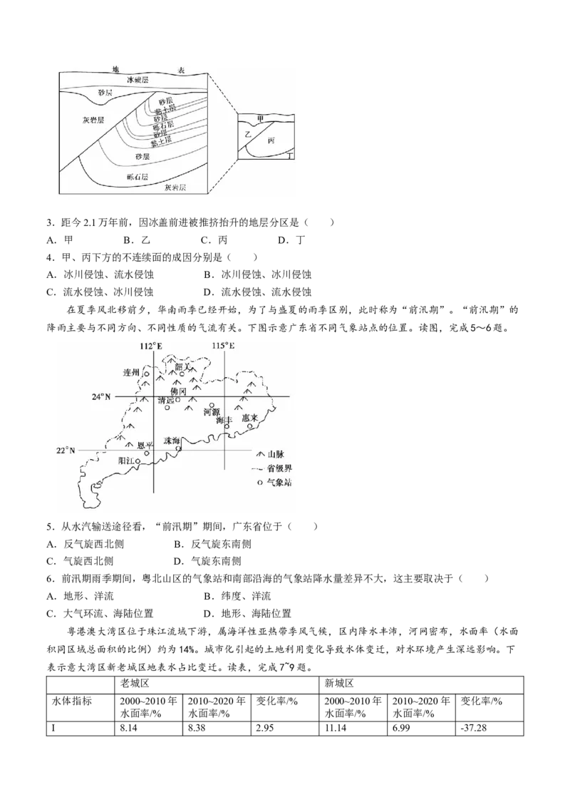 福建省福州市闽江口协作体2014届高三上学期11月期中考试地理(1)_2023年11月_01每日更新_17号_2024届福建省福州市闽江口协作体高三上学期11月期中考试