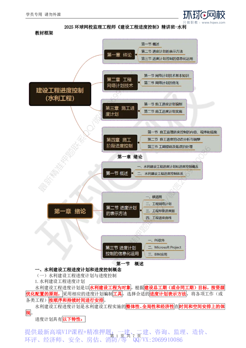 WM_17.进度：第一章第一节至第三节进度计划控制的信息化运用_监理工程师_2025监理工程师_2025年监理工程师-各大机构_2025年监理-水利目标_01.精讲班-吕.桂军_讲义