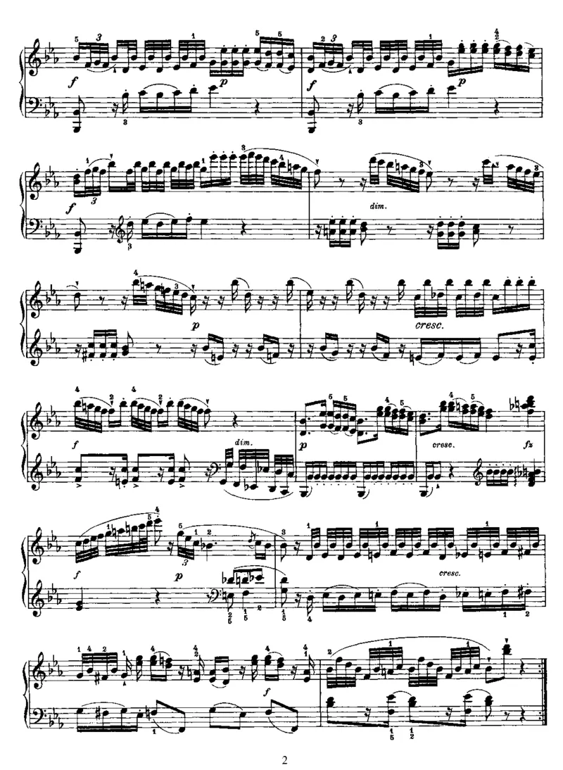 PianoSonataNo25inEb_NoRestriction_一万首著名钢琴曲谱哈农贝多芬合集视频教学电子版高清无水印可打印_1古典钢琴知名音乐家谱_海顿钢琴谱全集_奏鸣曲