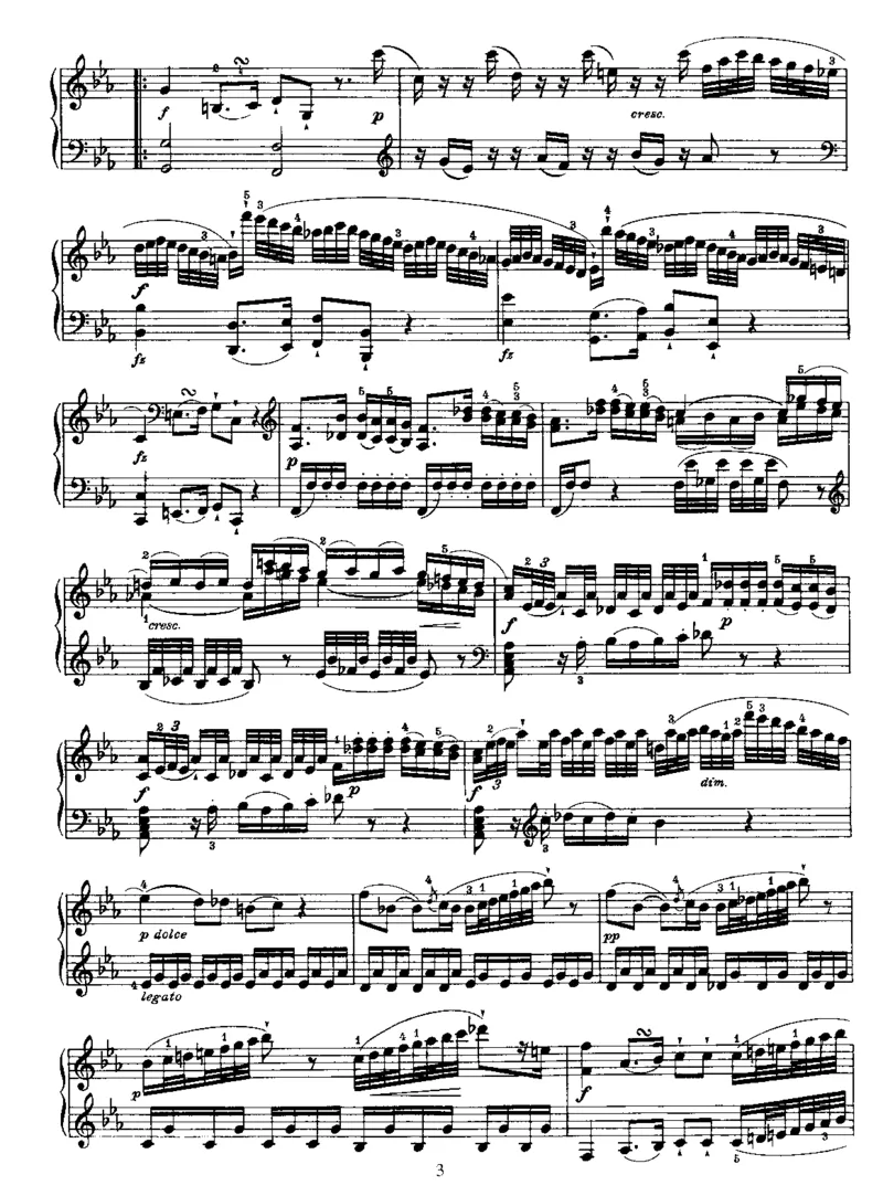 PianoSonataNo25inEb_NoRestriction_一万首著名钢琴曲谱哈农贝多芬合集视频教学电子版高清无水印可打印_1古典钢琴知名音乐家谱_海顿钢琴谱全集_奏鸣曲