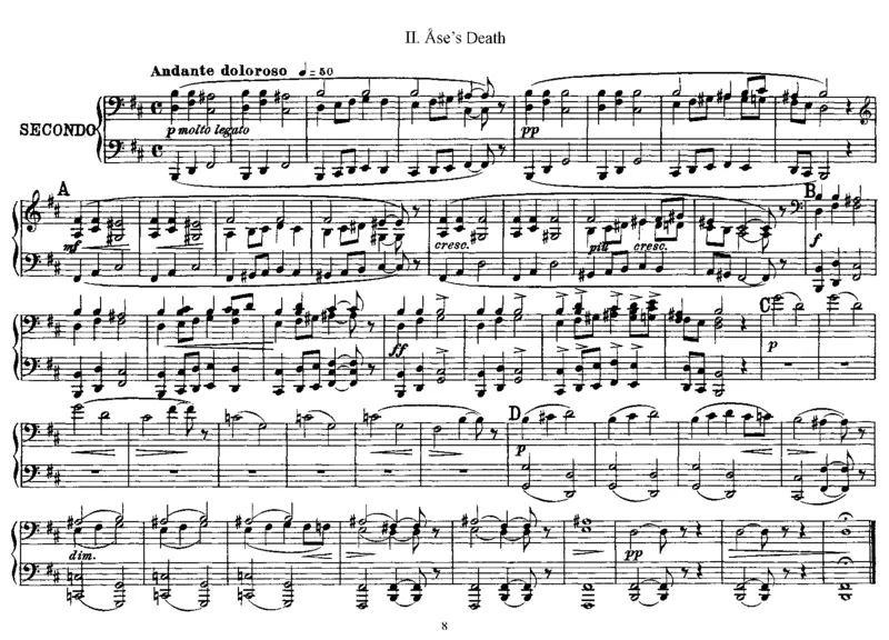 PeerGyntSuiteNo1,Op46(4Hands)_一万首著名钢琴曲谱哈农贝多芬合集视频教学电子版高清无水印可打印_1古典钢琴知名音乐家谱_格里格钢琴谱全集_四手联弹