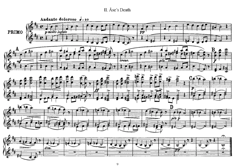 PeerGyntSuiteNo1,Op46(4Hands)_一万首著名钢琴曲谱哈农贝多芬合集视频教学电子版高清无水印可打印_1古典钢琴知名音乐家谱_格里格钢琴谱全集_四手联弹