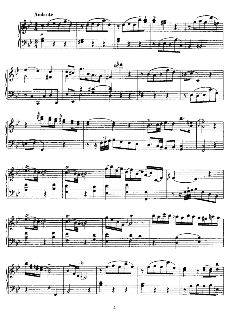 PianoSonataNo17inBb_NoRestriction_一万首著名钢琴曲谱哈农贝多芬合集视频教学电子版高清无水印可打印_1古典钢琴知名音乐家谱_海顿钢琴谱全集_奏鸣曲