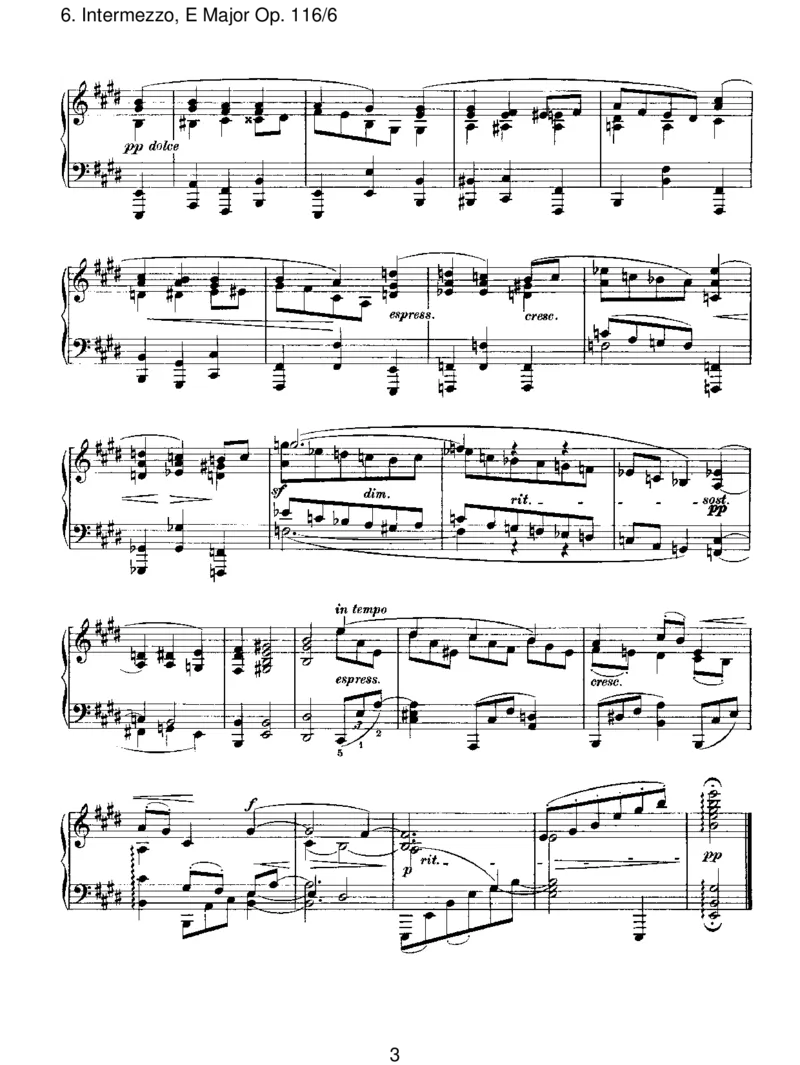 Intermezzo,EMajorOp.116_6_一万首著名钢琴曲谱哈农贝多芬合集视频教学电子版高清无水印可打印_1古典钢琴知名音乐家谱_勃拉姆斯钢琴谱全集_III.ShorterWorks_FantasiesOp.116