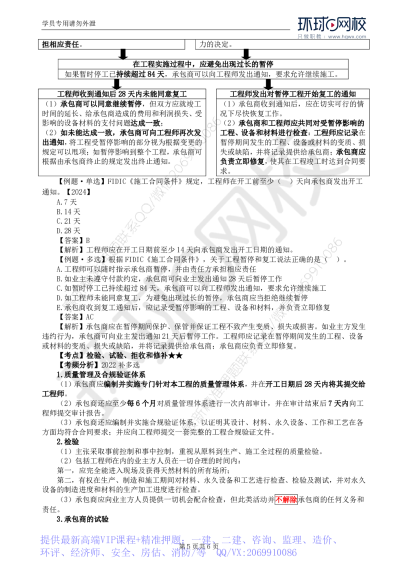 WM_37.第九章第一节FIDIC施工合同条件（一）_监理工程师_2025监理工程师_2025年监理工程师-各大机构_2025年监理-合同_机构1-HQ_01.精讲班-沈.磊_讲义