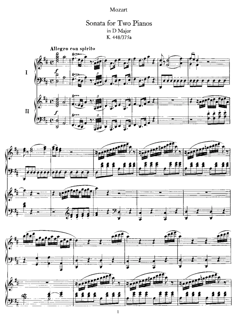 Sonatafor2PianosinD,K448(2Piano)_一万首著名钢琴曲谱哈农贝多芬合集视频教学电子版高清无水印可打印_1古典钢琴知名音乐家谱_莫扎特钢琴谱全集_0312095926_双钢琴作品