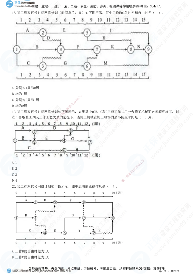 JG-土建控制-进度高阶习题-李娜_监理工程师_2025监理工程师_2025年监理工程师SVIP_2025年监理土建控制SVIP_05-考前密训✿央企特训✿机构普押_06-控制《高阶习题》JG