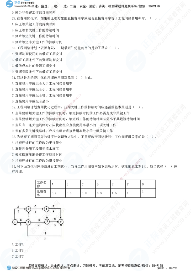 JG-土建控制-进度高阶习题-李娜_监理工程师_2025监理工程师_2025年监理工程师SVIP_2025年监理土建控制SVIP_05-考前密训✿央企特训✿机构普押_06-控制《高阶习题》JG
