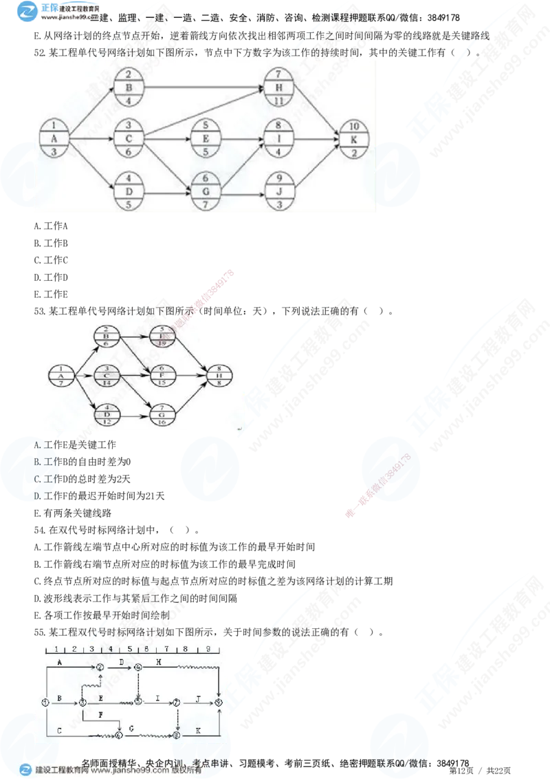 JG-土建控制-进度高阶习题-李娜_监理工程师_2025监理工程师_2025年监理工程师SVIP_2025年监理土建控制SVIP_05-考前密训✿央企特训✿机构普押_06-控制《高阶习题》JG