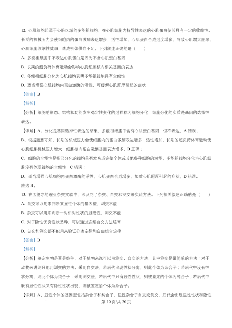 宁夏银川市宁夏育才中学2026届高三上学期第一次月考+生物答案_2024-2026高三（6-6月题库）_2025年09月试卷_250929宁夏银川市育才中学2025-2026学年高三上学期第一次月考（全科）