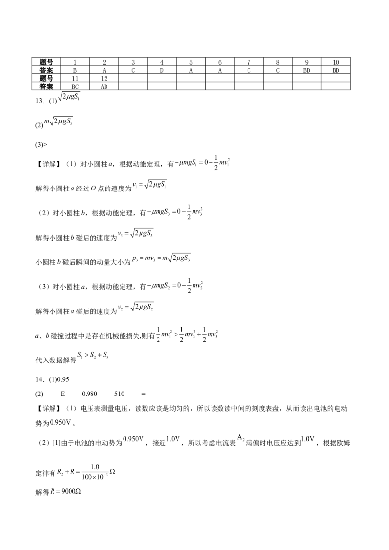 山东省菏泽市2025-2026学年高二上学期期中联考试题物理（A）Word版含答案_251217山东省菏泽市2025-2026学年高二上学期期中联考