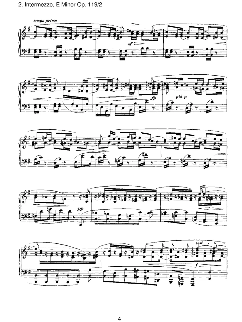 Intermezzo,EMinorOp.119_2_一万首著名钢琴曲谱哈农贝多芬合集视频教学电子版高清无水印可打印_1古典钢琴知名音乐家谱_勃拉姆斯钢琴谱全集_III.ShorterWorks_FourPianoPiecesOp.119