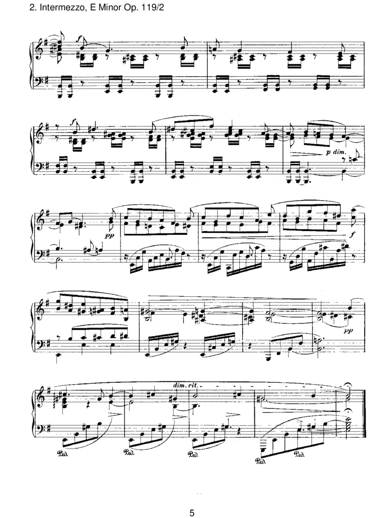 Intermezzo,EMinorOp.119_2_一万首著名钢琴曲谱哈农贝多芬合集视频教学电子版高清无水印可打印_1古典钢琴知名音乐家谱_勃拉姆斯钢琴谱全集_III.ShorterWorks_FourPianoPiecesOp.119